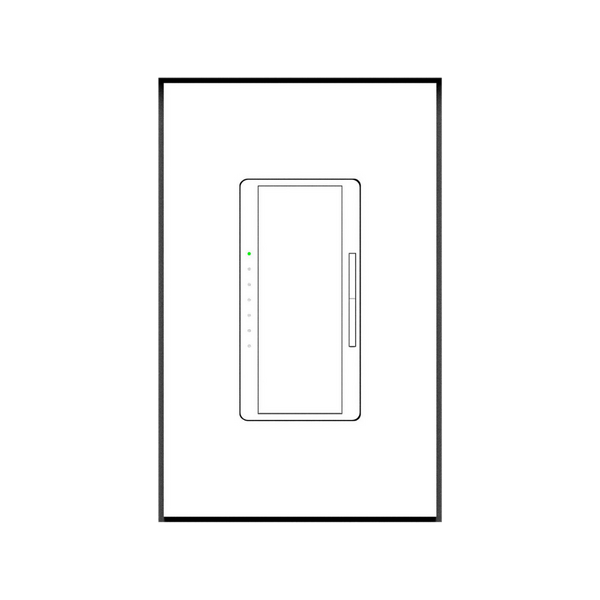 SLA-1GR-062 flush mount – modern, minimalist one gang wall platform.