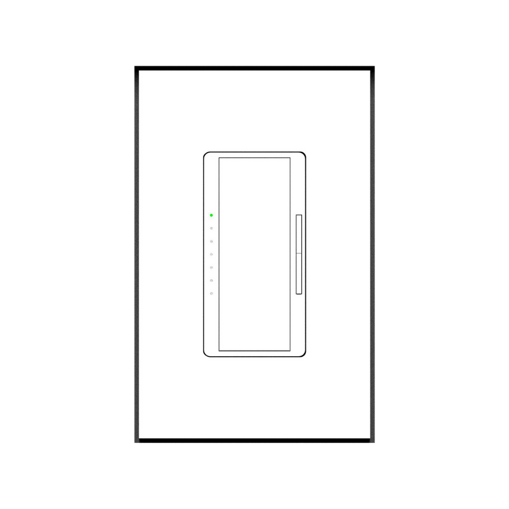 SLA-1GR-062 flush mount – modern, minimalist one gang wall platform.