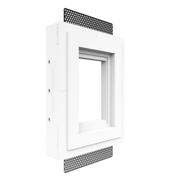 One Gang Architectural Mount SLA-1GR-062 – paintable, seamless in-wall design.