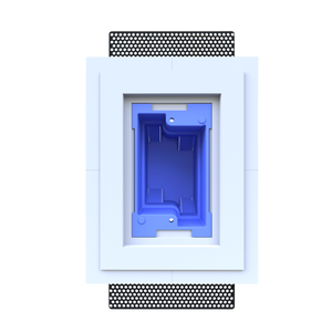 Architectural one gang flush mount platform SLA-1GR-062 – designed for Carlon box.