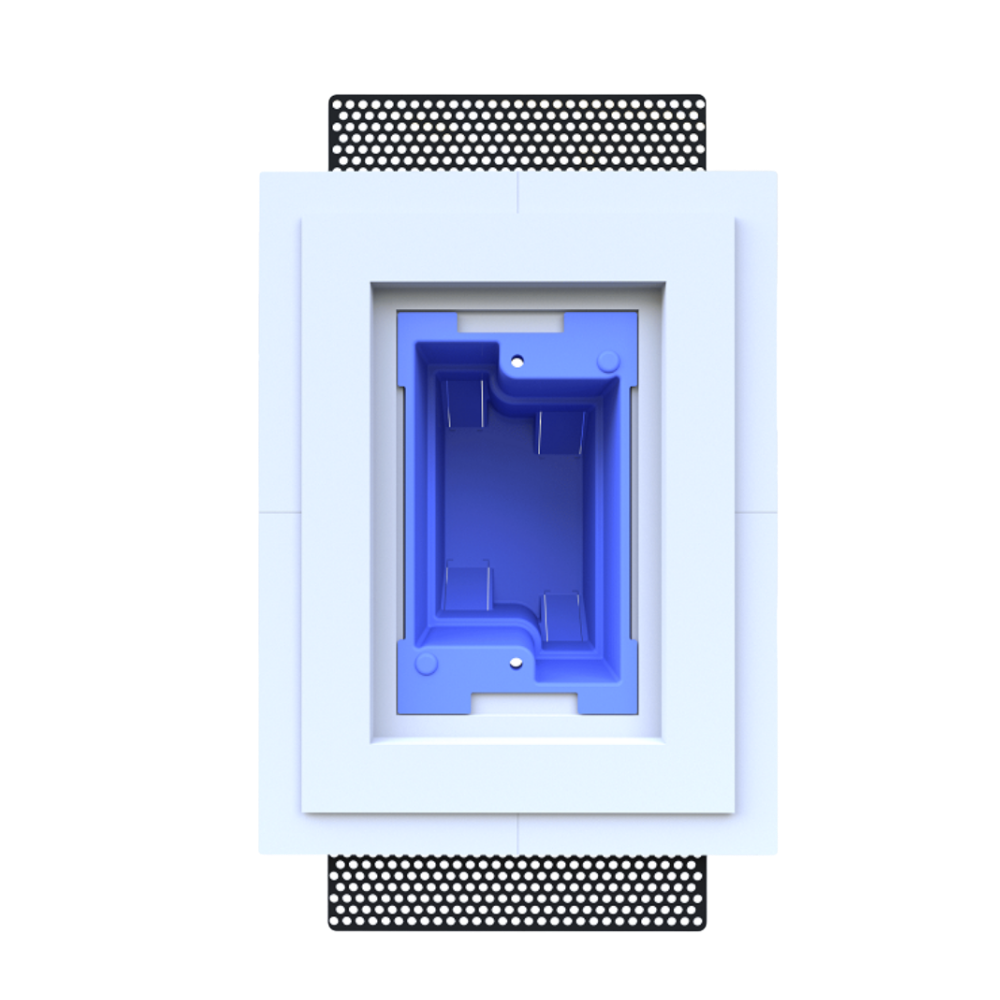 Architectural one gang flush mount platform SLA-1GR-062 – designed for Carlon box.