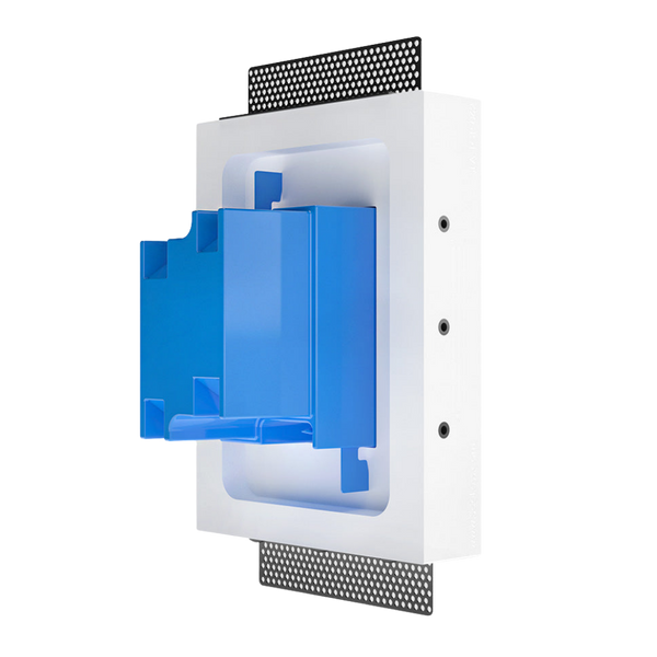Trimless gypsum platform – SLA-1GR-062, one gang in-wall mount for Carlon box.