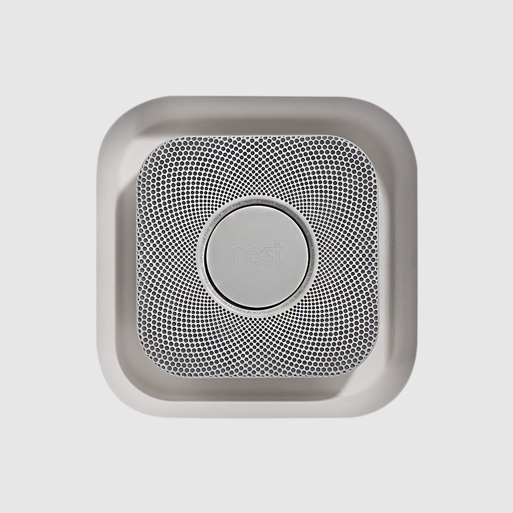 SLN-SM-750 square in-wall flush mount for Nest smoke detectors with smooth recessed finish