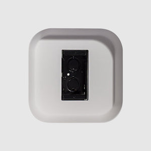 Paintable square flush mount for Nest battery and hardwired smoke alarm devices