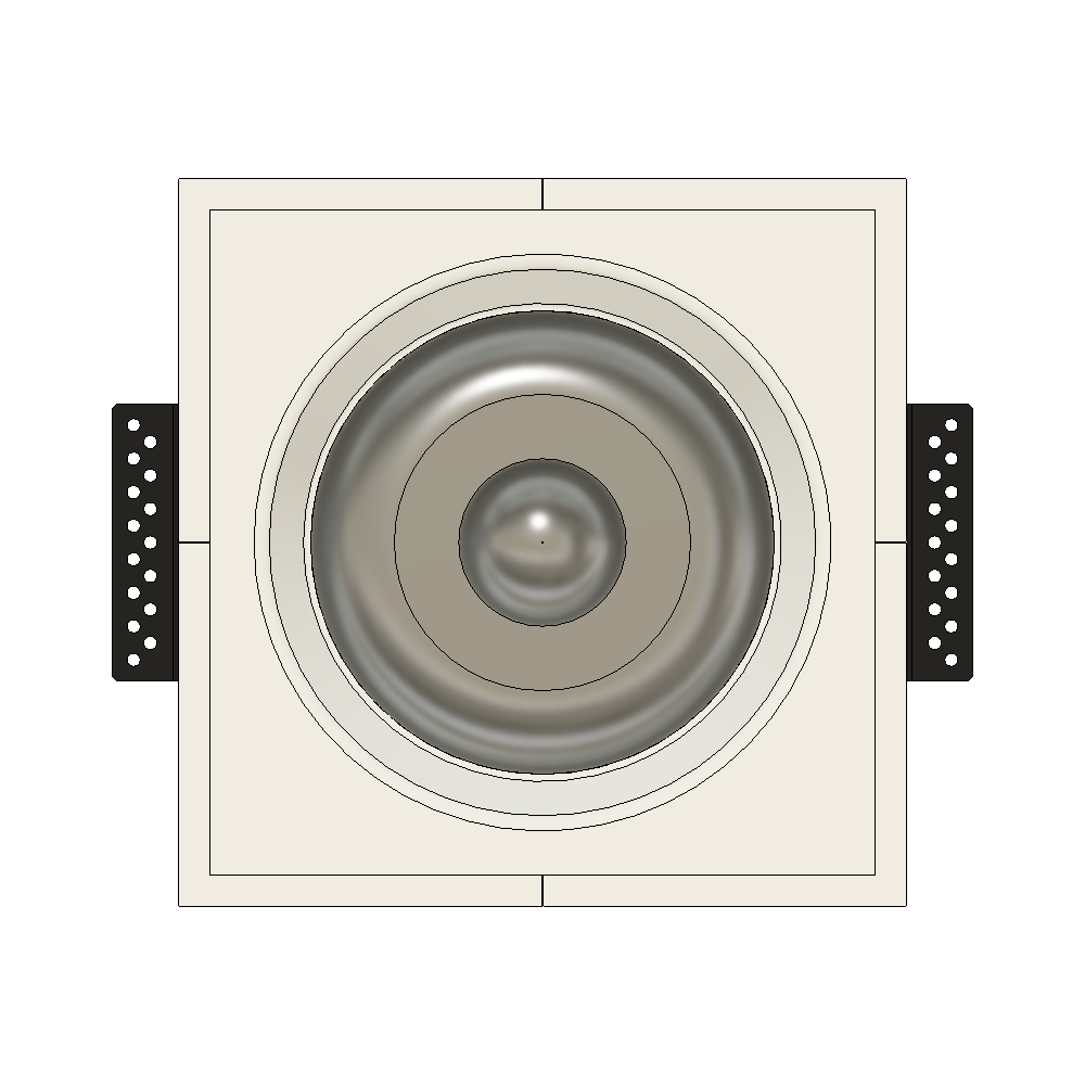 Recessed mounting platform for smoke or sensor device installation with universal compatibility