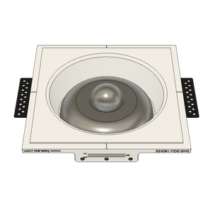 Flush round in-wall platform for smoke and sensor devices with included universal adapter ring