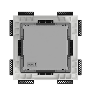 Back profile of SeeLess gypsum flush mount showcasing its low-profile design 