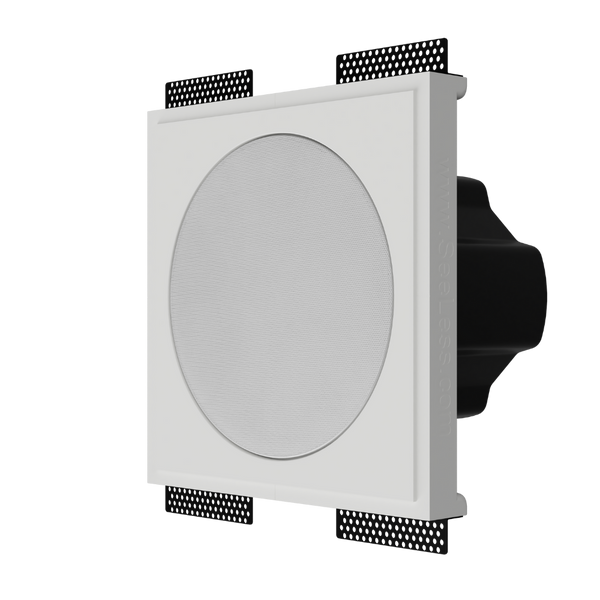 Round Theory speaker flush in-wall mount by SeeLess