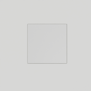 Ceiling angle of SL-SICS6S-062 mount with IC6 square speaker installed, blending cleanly into drywall