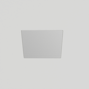 Perspective angle of SL-SICS6S-062 showing square platform with speaker installed in modern drywall surface