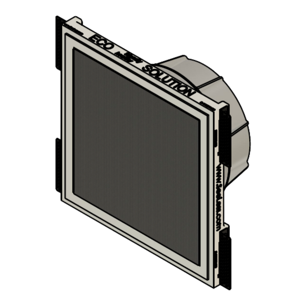 Side profile of SeeLess prototype view of mount SL-SICS6S-062 for Theory IC6, highlighting its low-profile gypsum construction