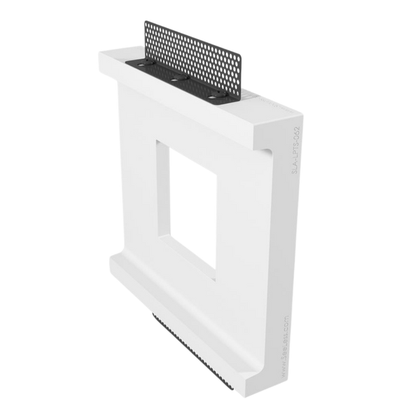 Back view of SLA-LPTS-062 mount – showing drywall bracket adjustments and mounting hardware