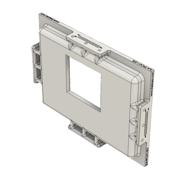 3D Render of Control4 11" touch panel - Back side