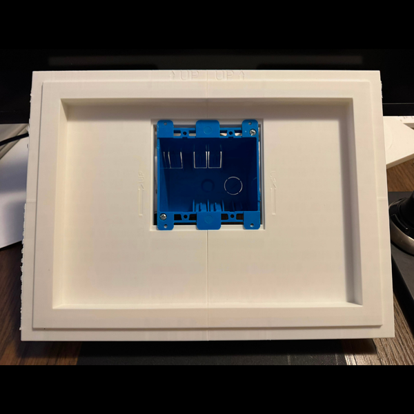 3D prototype flush-mount-touch-panel-control4-SLA-TPC411-375