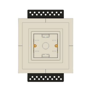 Single-column flush mount SLA-LP1C-062M, precision-crafted for Lutron Palladiom keypads, offering a clean, modern look.