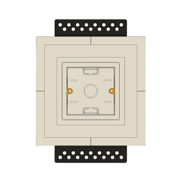 Single-column flush mount SLA-LP1C-062M, precision-crafted for Lutron Palladiom keypads, offering a clean, modern look.