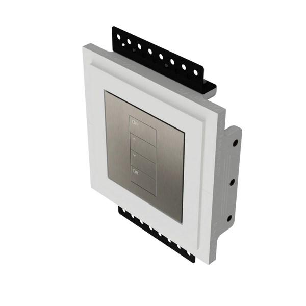 SLA-LP1C-062M gypsum platform for Lutron International Palladiom, featuring a trimless, mud-in design for sleek wall integration.
