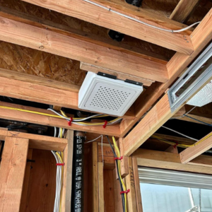 SL-UAPS universal access point flush mount – small base shown recessed into ceiling