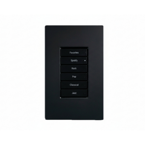 SeeLess plaster-in mount model SLA-1GU-125×80×11 with Control4 Lux keypad flush-installed