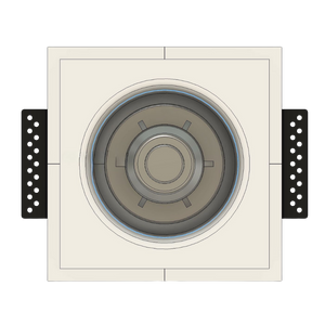 SeeLess Round 1GU Mount with 142×43mm opening and 1/2-inch reveal around heat detector