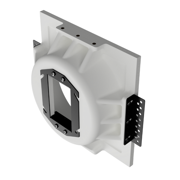 Low-voltage ready sensor platform with adaptable mounting bracket system- side angle.