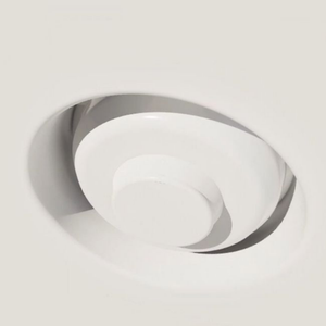 SLK-SMRI4-500 round flush mount with universal adapter ring for smoke sensors