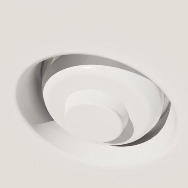 SLK-SMRI4-500 round flush mount with universal adapter ring for smoke sensors