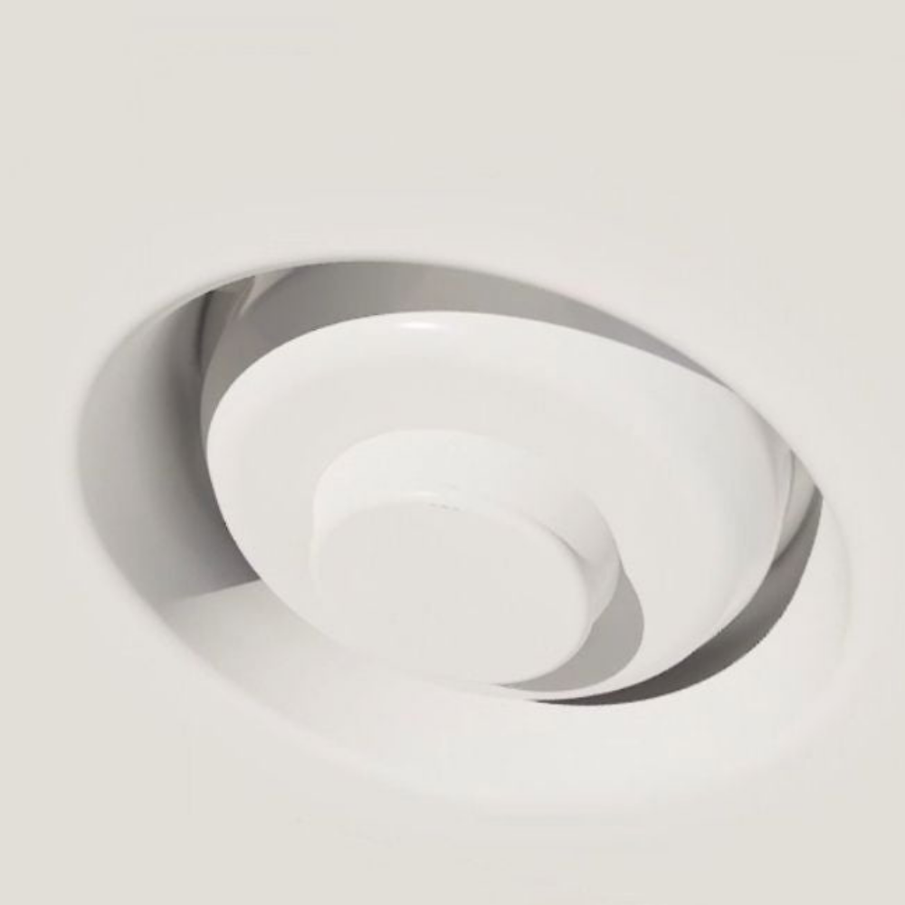 SLK-SMRI4-500 round flush mount with universal adapter ring for smoke sensors