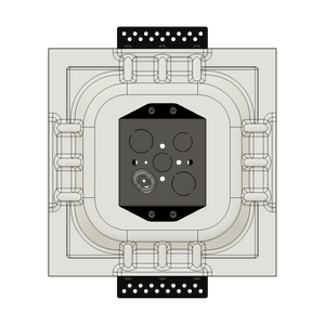 back angle of SMS-1GU-173x40 showing recessed Nest-compatible platform with a 3/4” reveal