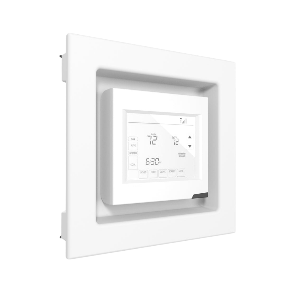 SeeLess square thermostat mount SLL-TSQ-750 – modern architectural integration for wall controls