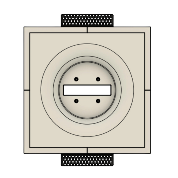 SL-C2ER-110 custom in-wall mount – recessed plaster platform for Verkada camera