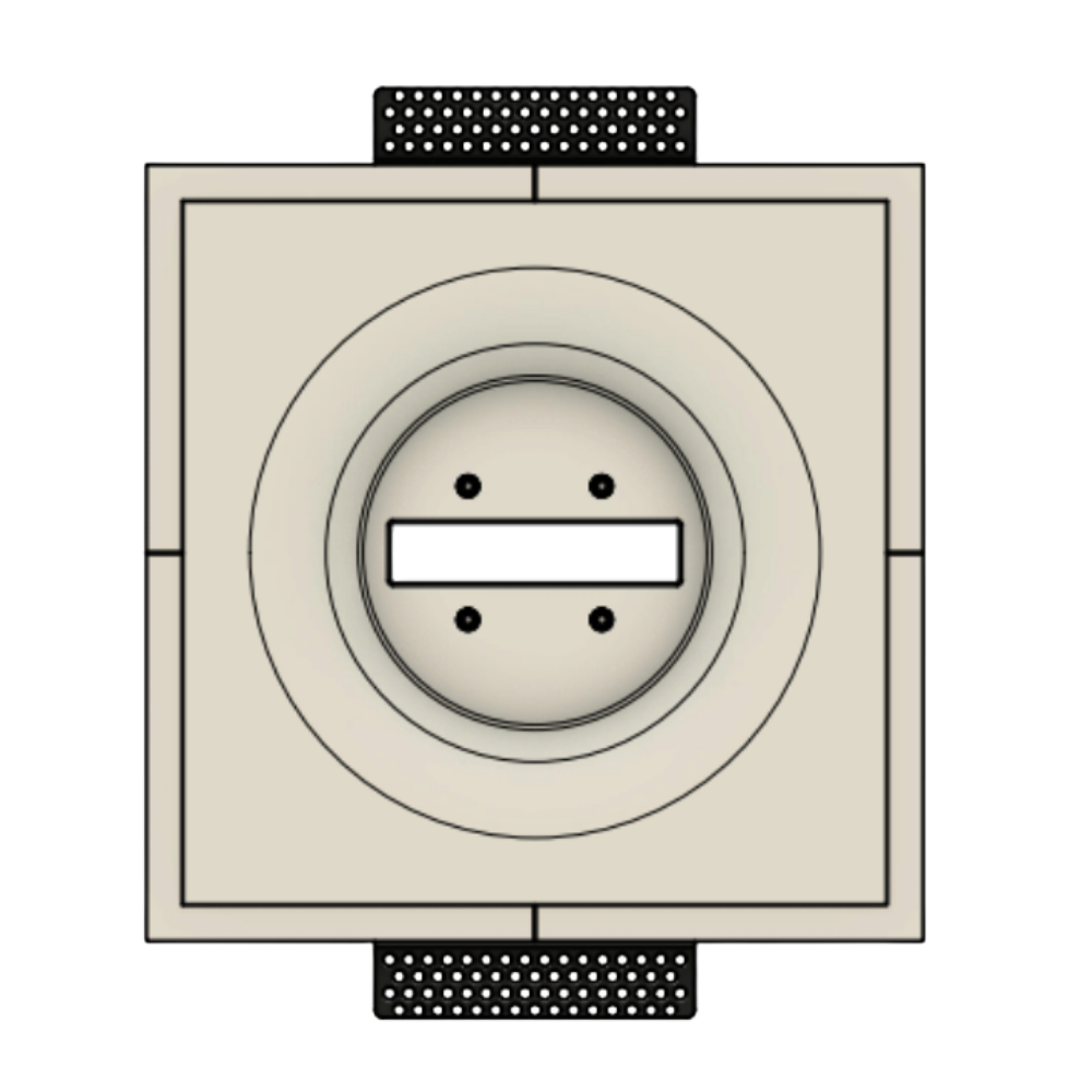 SL-C2ER-110 custom in-wall mount – recessed plaster platform for Verkada camera