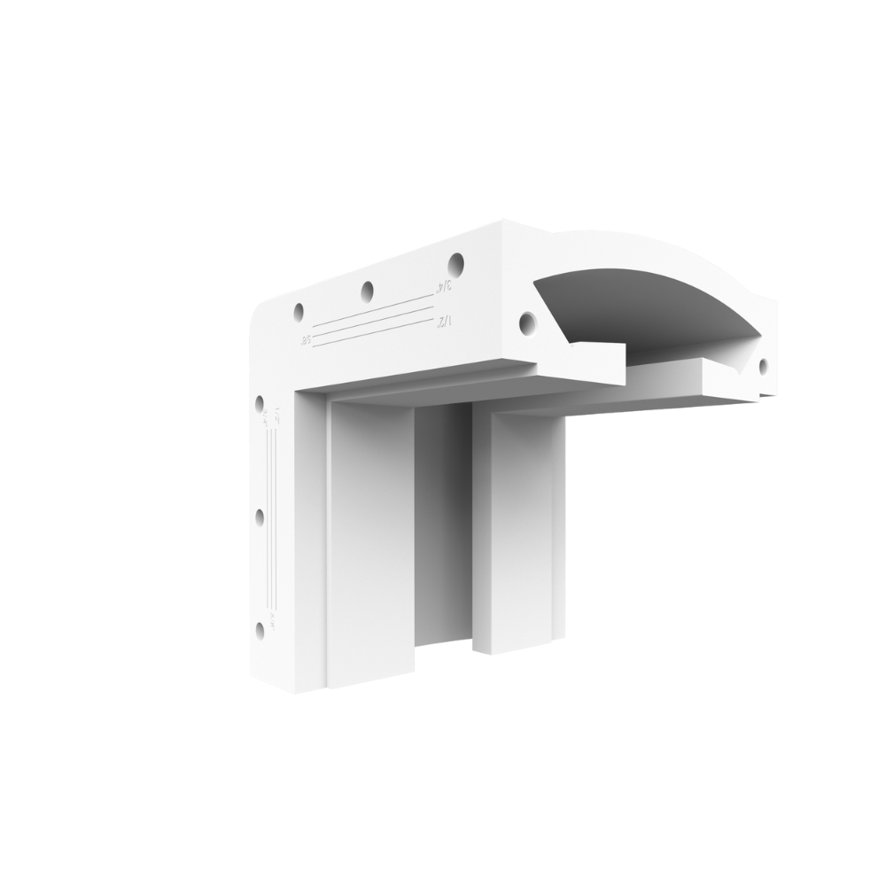 Close-up of SLS-GLC15-CW showing precise gypsum edges and flush mount installation