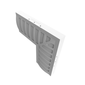 SLS-GLC15 Wall/Ceiling Cove CR corner accessory, universal left and right piece for smooth corner transitions of GLC15 coves