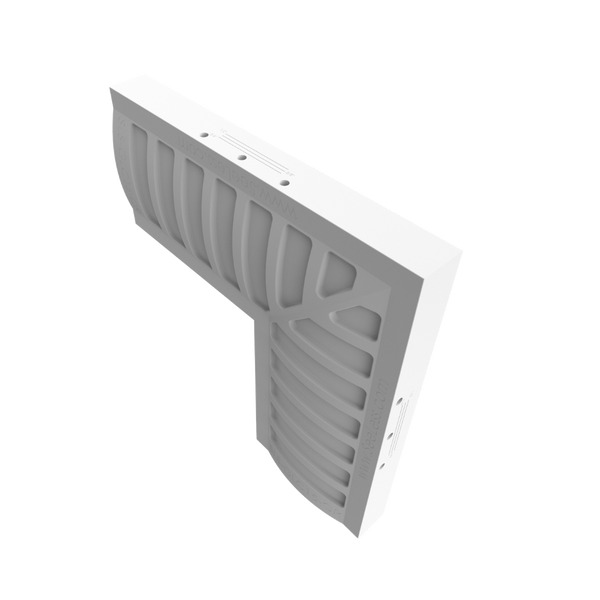 SLS-GLC15 Wall/Ceiling Cove CR corner accessory, universal left and right piece for smooth corner transitions of GLC15 coves