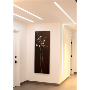 Installed GLC15 EC accessory creating soft and elegant termination of gypsum cove lighting.