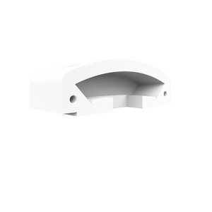 Side view of SLS-GLC15-EC gypsum lighting end cap showing trimless design for modern interiors