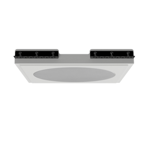 Ceiling angle of SL-WICI6R-030 plaster mount featuring Wisdom ICI6 speaker, illustrating minimal and recessed installation