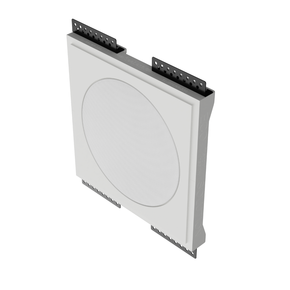 Close side angle of SL-WICI6R-030 platform with installed Wisdom ICI6, highlighting flush fit and trimless design