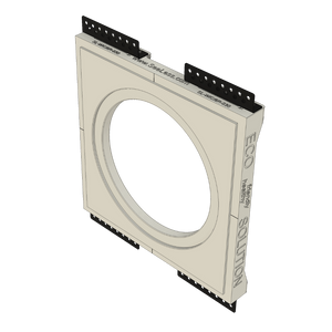 Side profile of SL-WICI6R-030 mount showing low-profile, seamless gypsum integration for Wisdom Insight ICI6