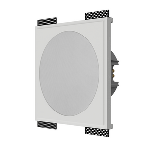 Left angle view of SL-WICS7R-030 with Wisdom Sage speaker installed, highlighting ultra-thin 1/32” reveal and clean integration