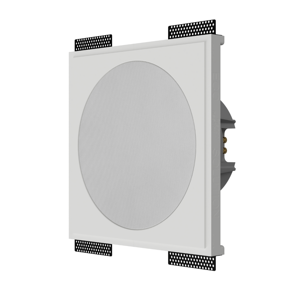 Left angle view of SL-WICS7R-030 with Wisdom Sage speaker installed, highlighting ultra-thin 1/32” reveal and clean integration