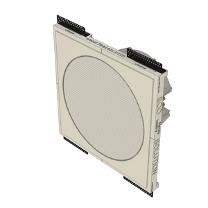 Side view of SL-WICS7R-030 prototype with Wisdom ICS7a speaker showing 1/32" reveal for flush fit.