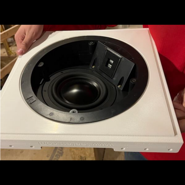 Top view of SL-WICS7R-030 flush mount with Wisdom ICS7a speaker 