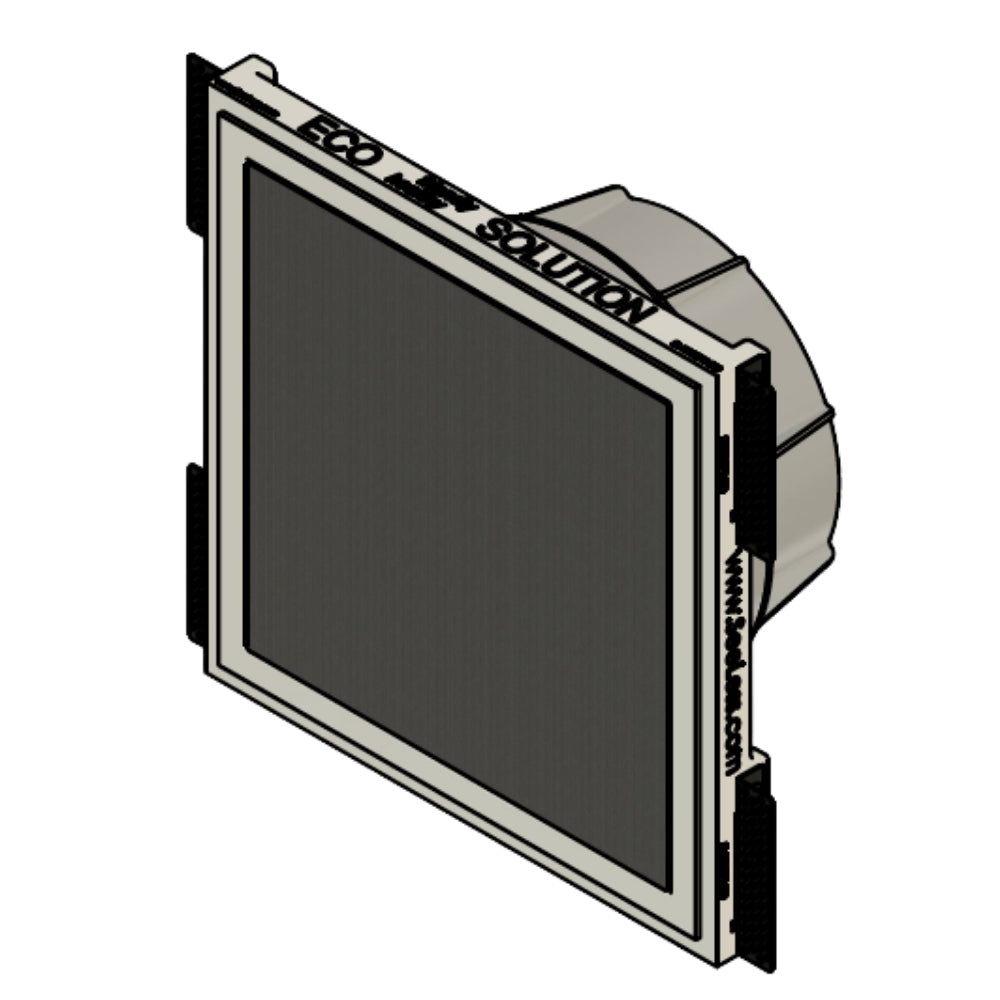 Angled front view of SL-WICS7S-030 highlighting flush fit with ICS7a in-ceiling speaker