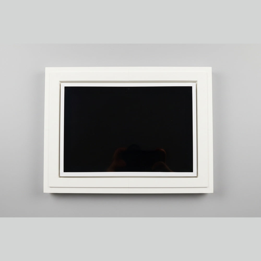 Control4 11-inch touch panel installed into the SeeLess SLA-TPC411-375 flush mount