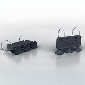 Three-head suction cup tool set for removing SeeLess flush-mount plates