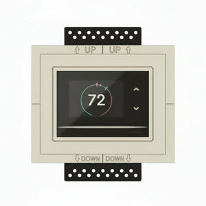 Crestron Horizon style thermostat flush in-wall mounting platform