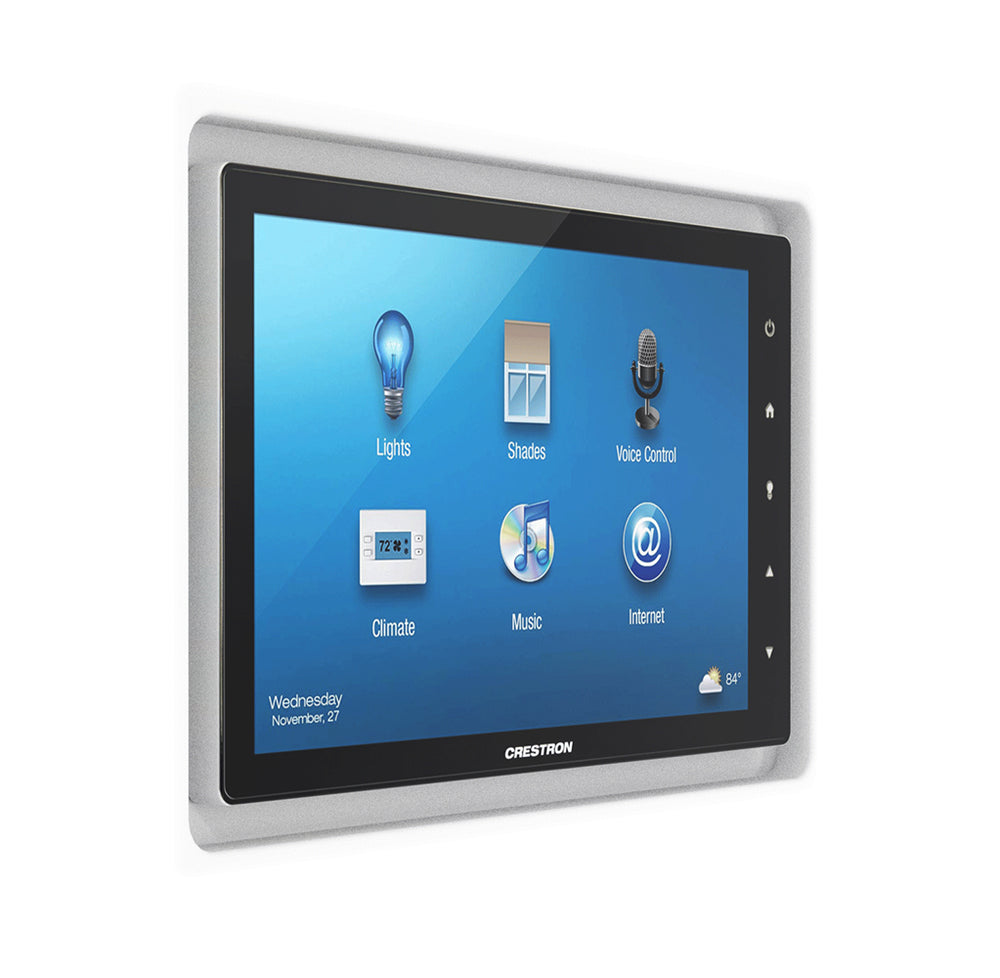 SLD-TPL-500 (10") 60 Series Touch Panels Platform (Large). Large Touch Panel In-Wall Plaster Mounting Platform. Timeless Design for Seamless Integration of Crestron 60 Series Touch Panels. Enhance Space Utilization and Touch Screen Functionality with SeeLess Mount. Compatible with Crestron 10” Industry-Standard Devices. Simplify Installation with SeeLess SLD-TPL Mounts.