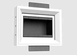 SLAB-3G-062 Three Gang Architectural Bevel Style Mount. Two Gang Architectural Bevel Style In-Wall Plaster Mounting Platform. Sleek and Modern Design with Beveled Edges. Concealed Mounting for Electrical Wiring Devices. Seamless Integration into the Wall for a Clean Look.